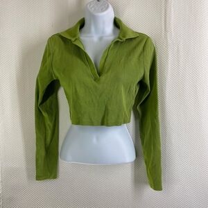 Zara Green Crop Top